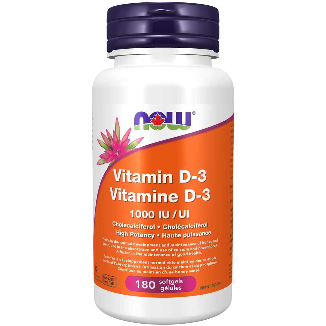 NOW® Supplements Vitamin D-3 1,000 IU