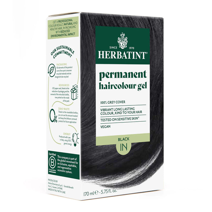 Herbatint Permanent Haircolour Gel 1N Black