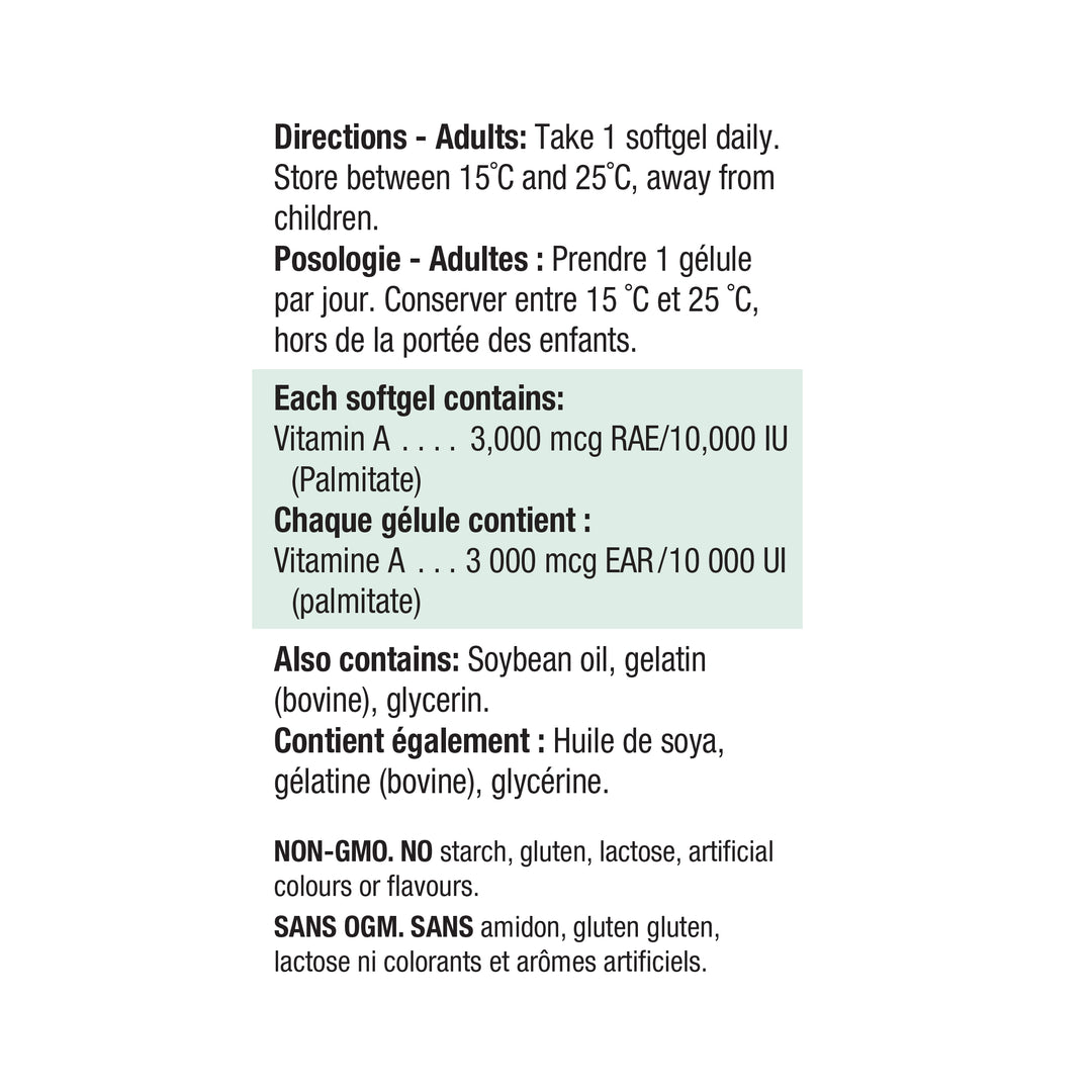 Jamieson Vitamin A 10,000 IU