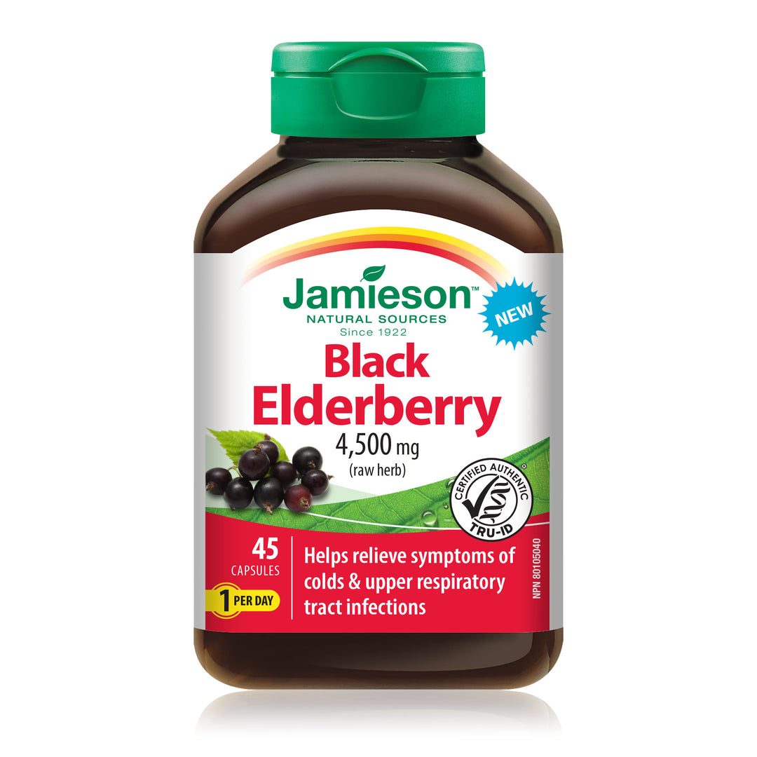 Jamieson Black Elderberry 4500 mg