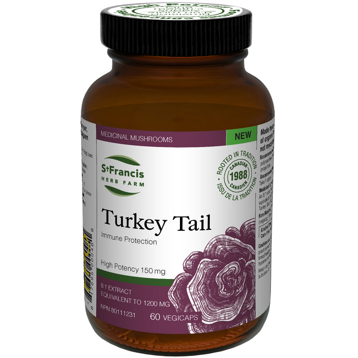 St. Francis Herb Farm Turkey Tail | Organic 8:1 High-Potency Extract