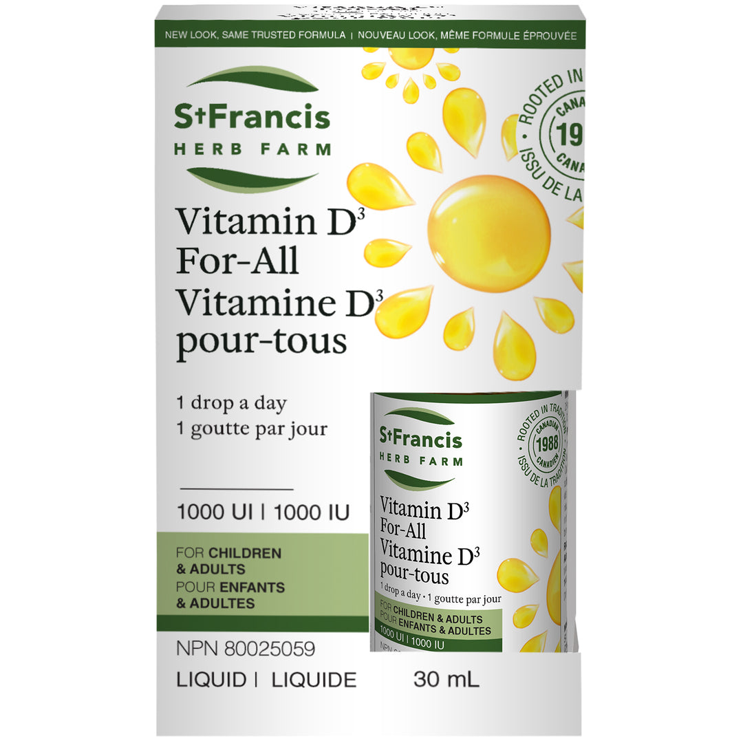 St. Francis Herb Farm Vitamin D3 | Liquid Immune & Bone Support