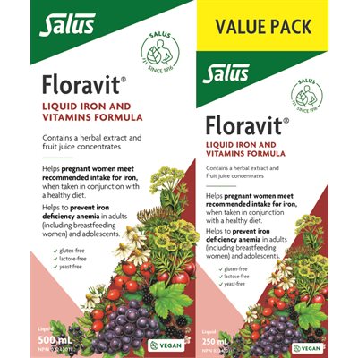 Salus - Floravit Liquid Iron and Vitamins Formula Value Pack
