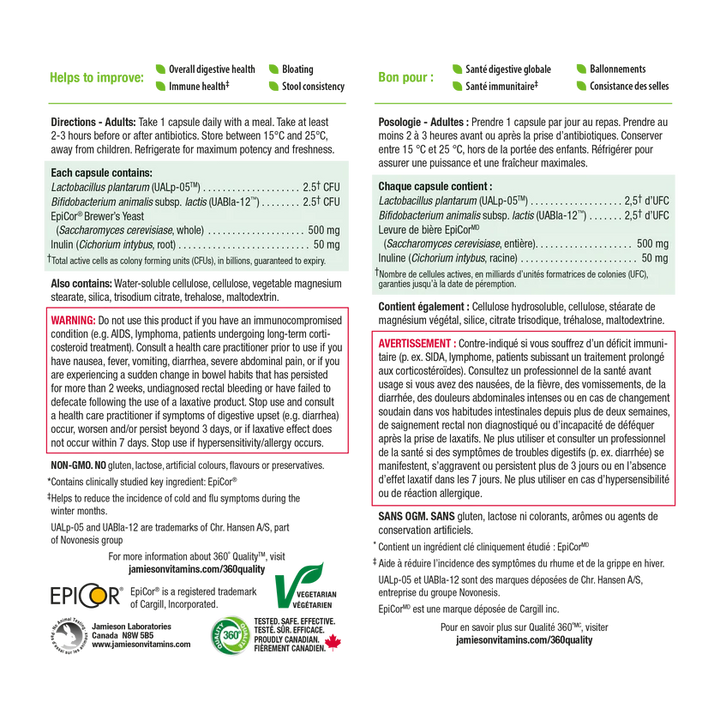 Jamieson Complete Gut Health Probiotic 3 in 1