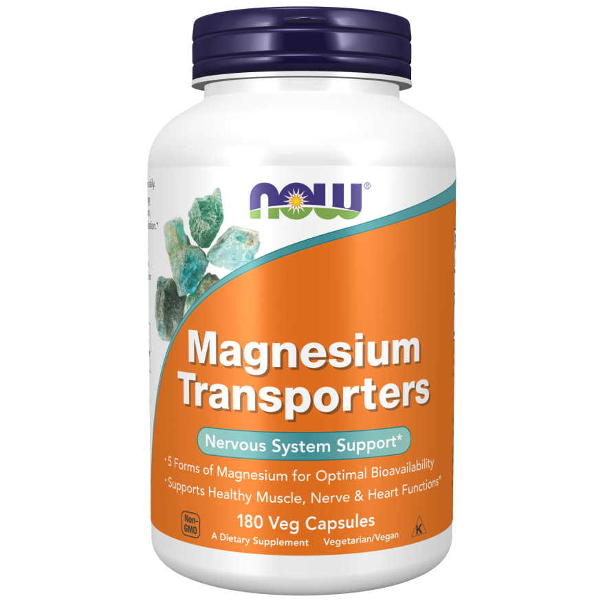 NOW  Magnesium Transporters Veg Capsules