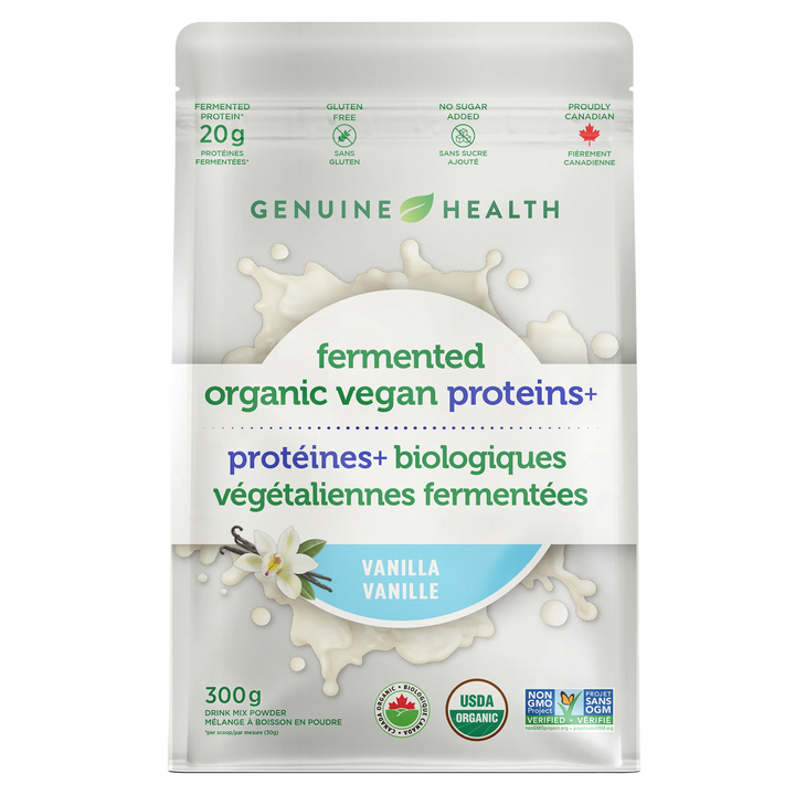 Genuine Health Fermented Vegan Proteins+ | Vanilla Plant Protein 300g