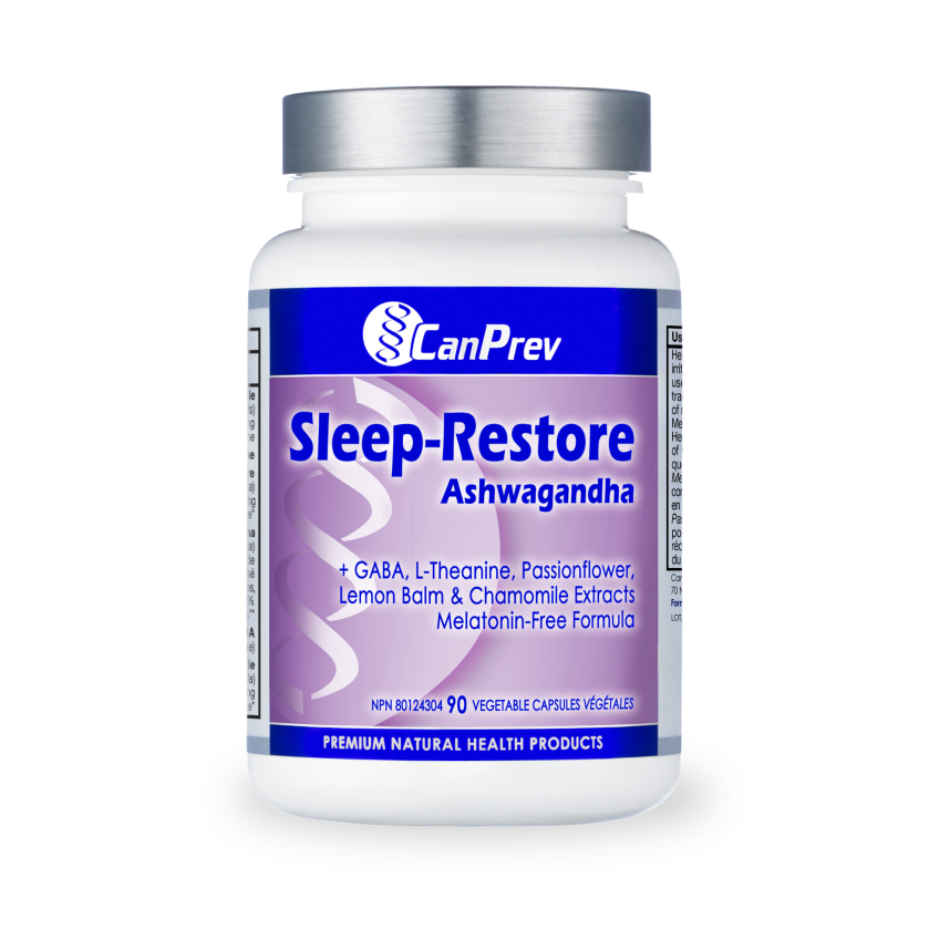 CanPrev Sleep-Restore Ashwagandha | Stress & Sleep Support V-Caps