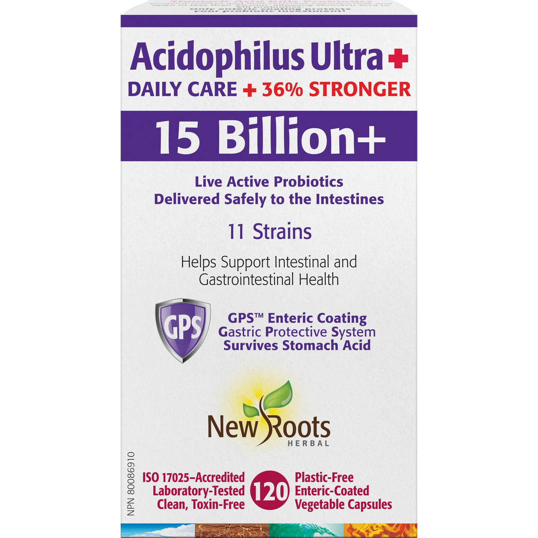 New Roots Acidophilus Ultra + | 15 Billion CFU Enhanced Support