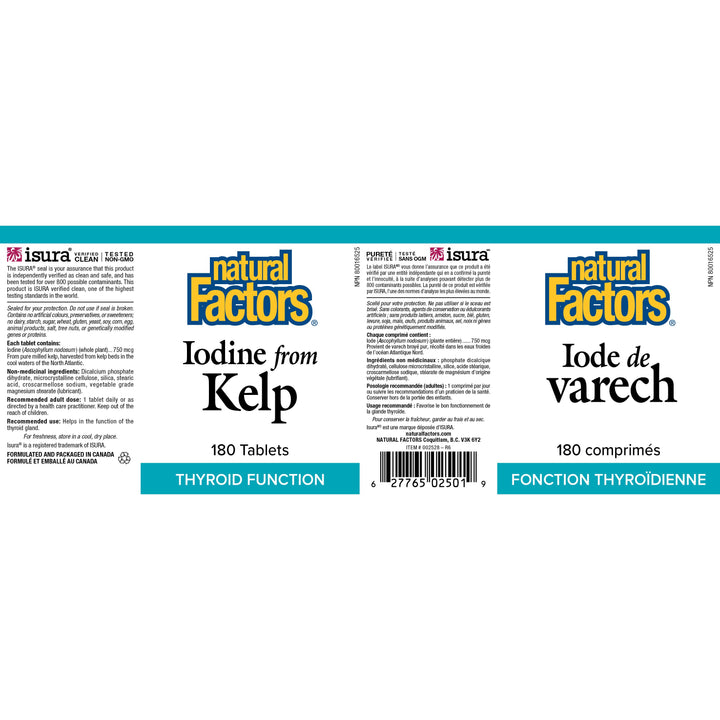 Comprimés de varech norvégien 575 mg