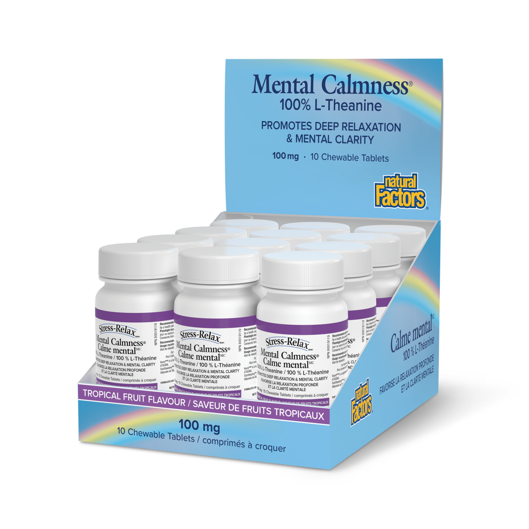 Mental Calmness® 100 mg, Comprimés à croquer Stress-Relax®