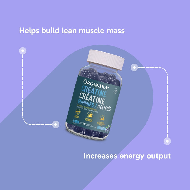 Organika  Creatine Gummies Blueberry Blitz