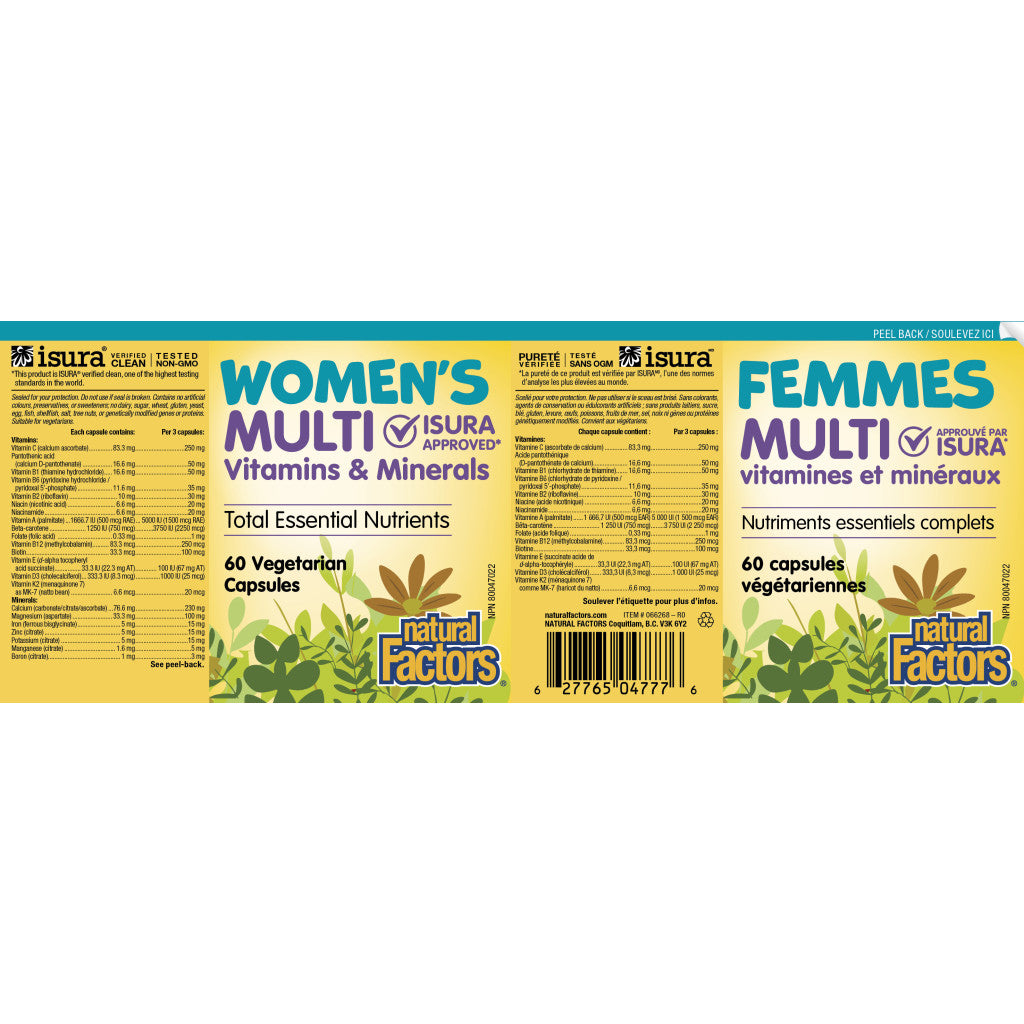 Natural Factors Women’s Multi Vitamins & Minerals