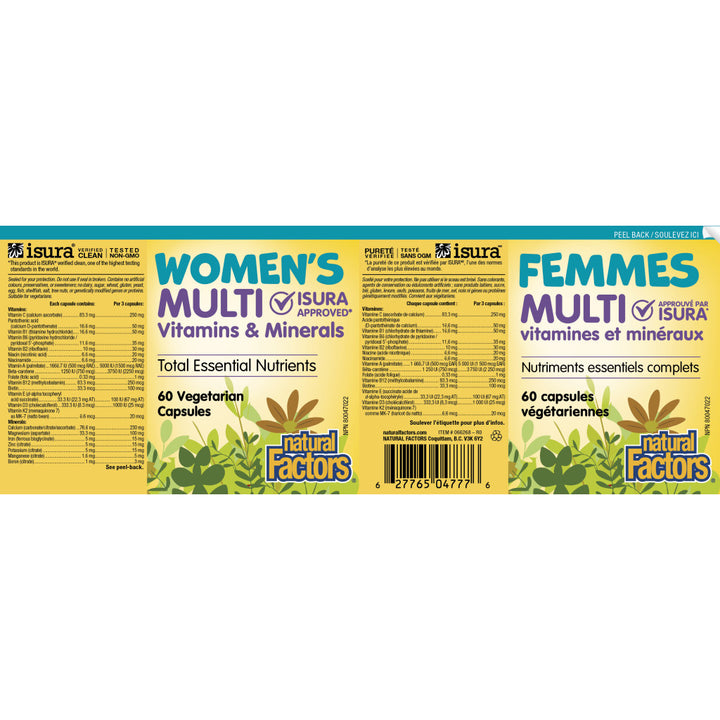 Natural Factors Women’s Multi Vitamins & Minerals