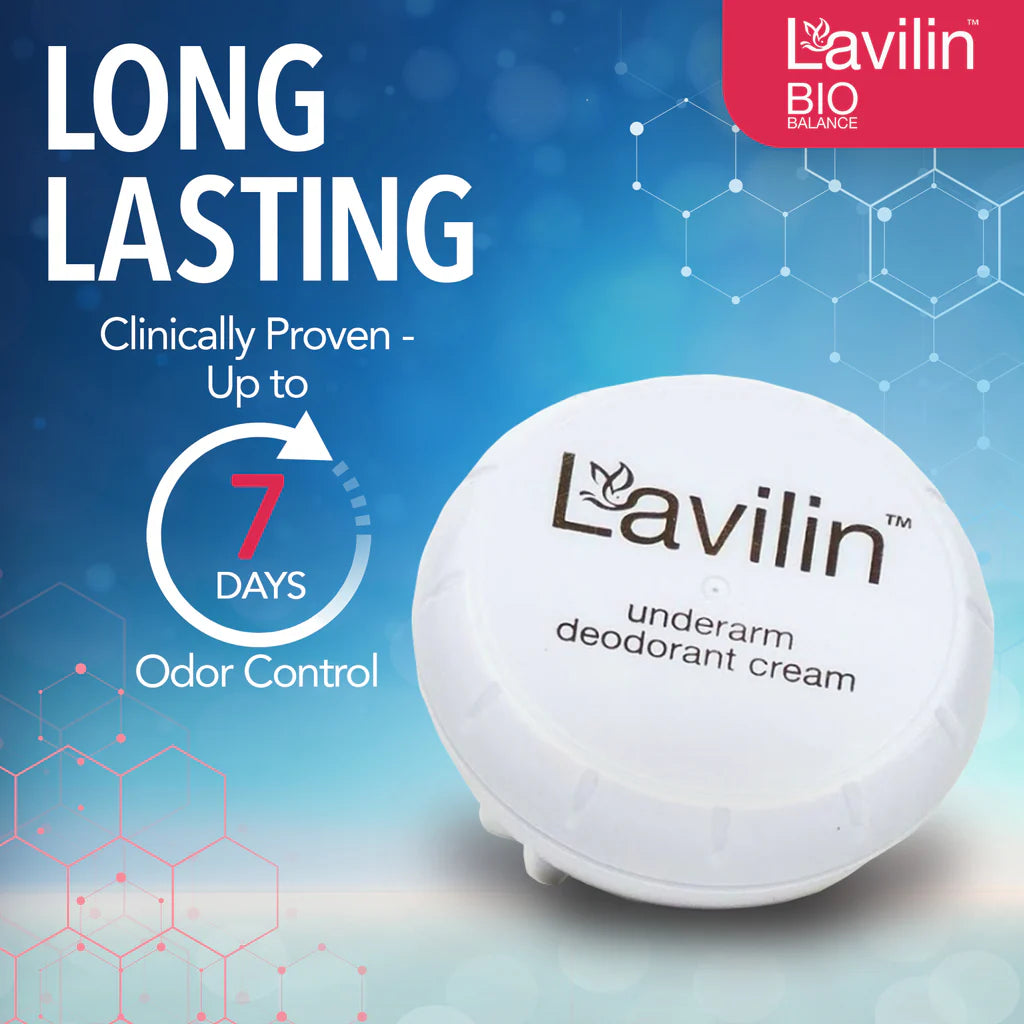 LAVILIN Underarm Deodorant Cream - Up to 7-Days Protection