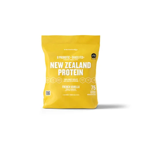 Schinoussa Probiotic Grass Fed New Zealand Whey Protein French Vanilla - 2.3 kg