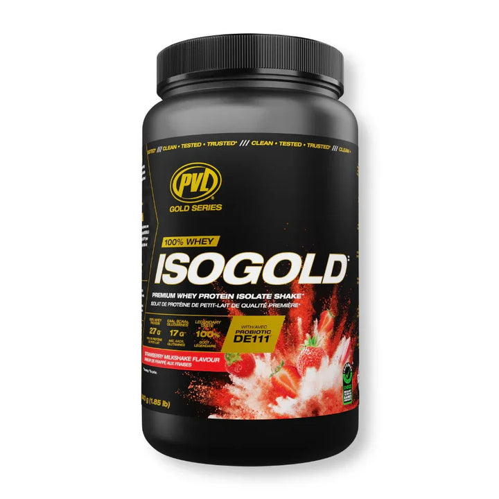 PVL ISOGOLD Whey Protein Isolate Strawberry Milkshake ***NEW FORMAT***