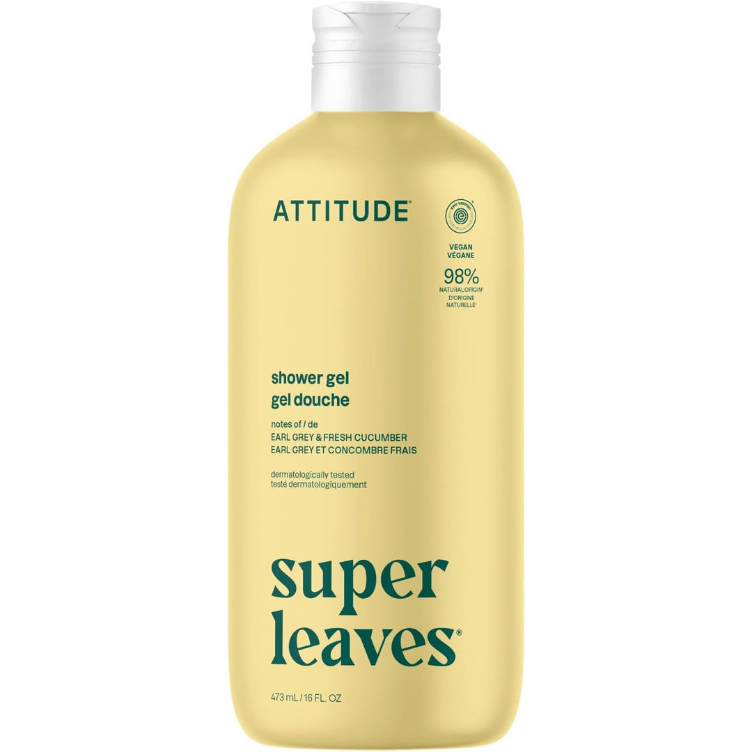 Attitude® Super Leaves™ Shower Gel Earl Grey & Fresh Cucumber