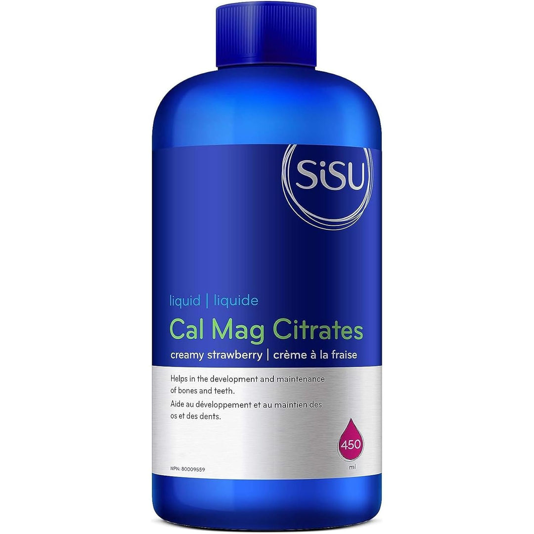 Sisu Cal Mag Citrates Liquid with D3 Creamy Strawberry Flavour