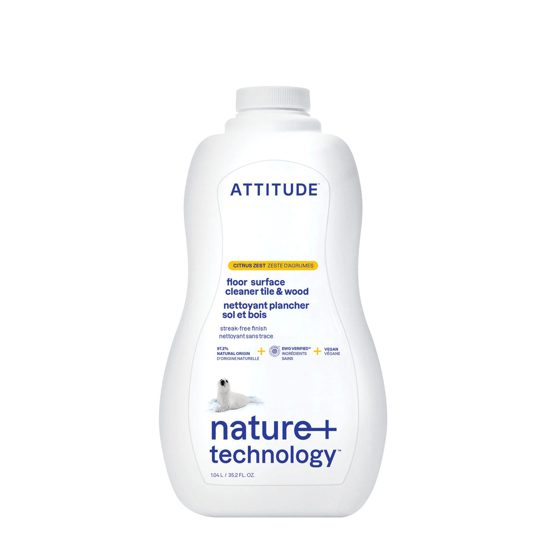 Attitude Floor Surface Cleaner Tile and Wood Citrus Zest