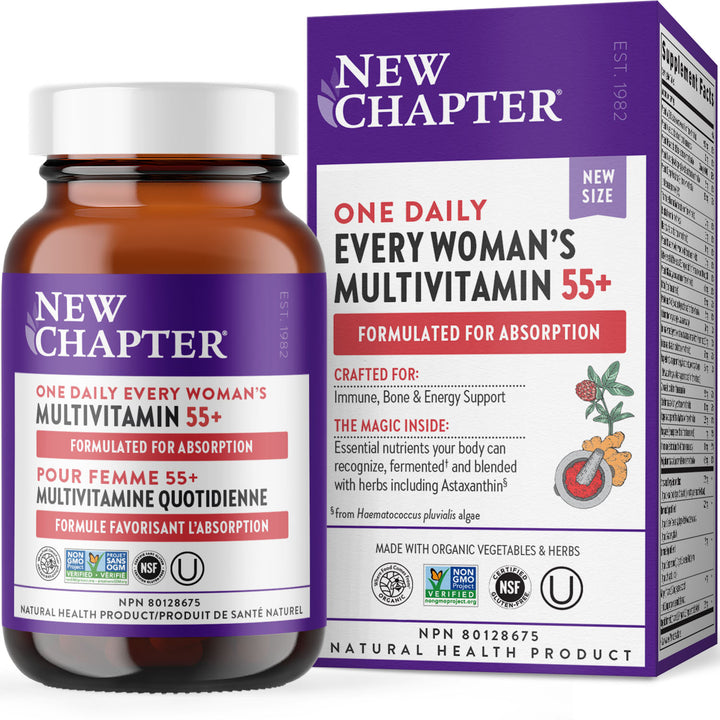 LIQUIDATION - New Chapter®  One Daily Every Woman's Multivitamin 55+  - FINAL SALE/NO RETURNS***