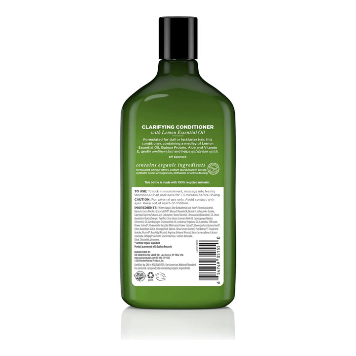 Avalon Organics Clarifying Lemon Conditioner