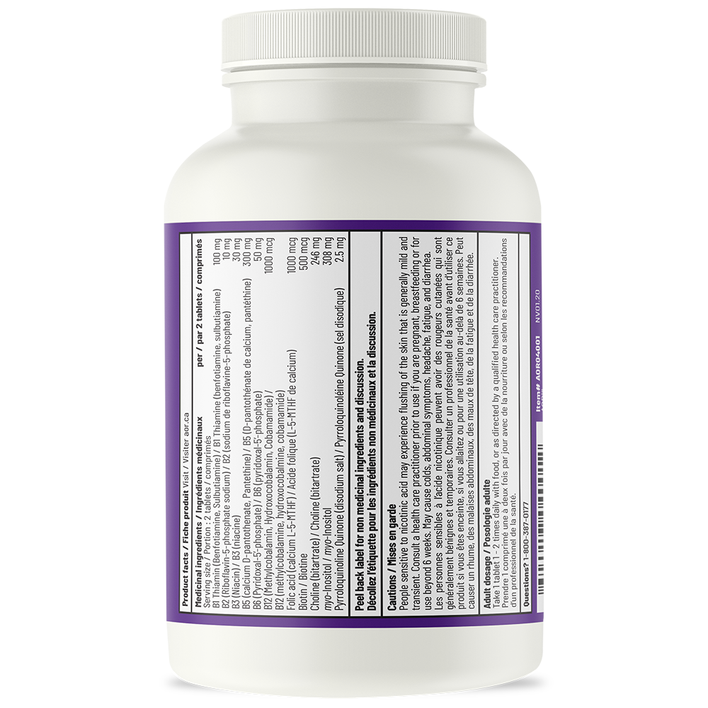 AOR Advanced B Complex Ultra | PQQ & Extended Release Tablets