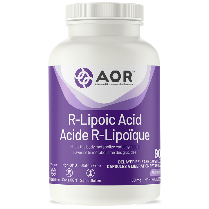 AOR R-Lipoic Acid | Mitochondrial Antioxidant & Nerve Support V-Caps