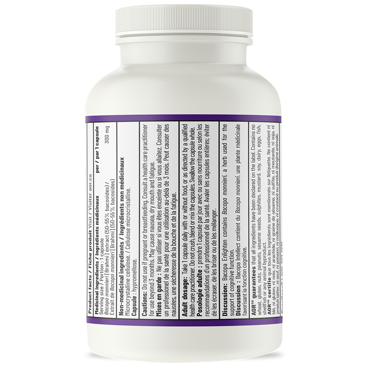 AOR Bacopa Intellect | Memory & Cognitive Support V-Caps