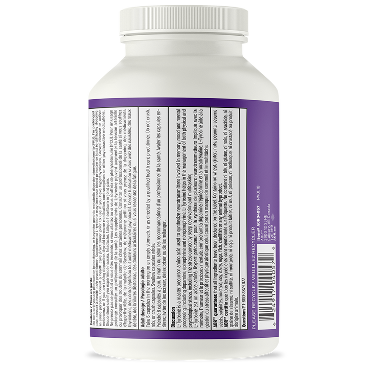 AOR L-Tyrosine | Cognitive Function & Alertness V-Caps