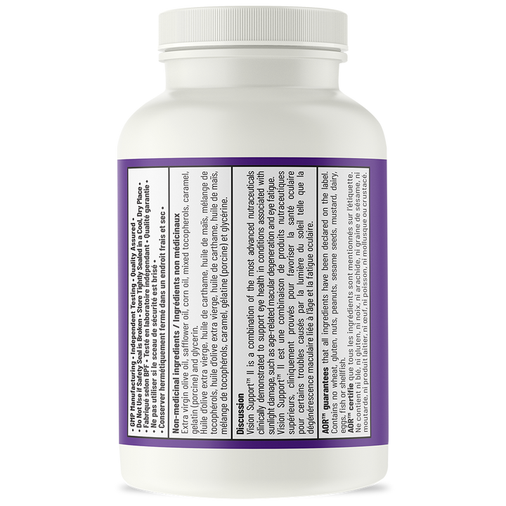 AOR Vision Support II | Macular & Blue Light Support Softgels