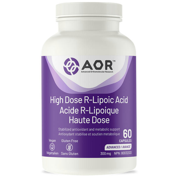 AOR High Dose R-Lipoic Acid | Mitochondrial & Nerve Support V-Caps