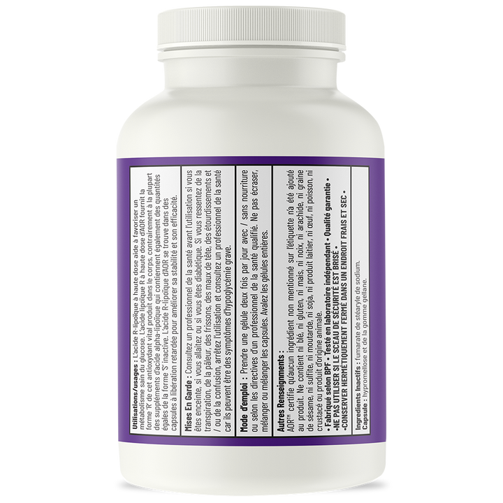 AOR High Dose R-Lipoic Acid | Mitochondrial & Nerve Support V-Caps