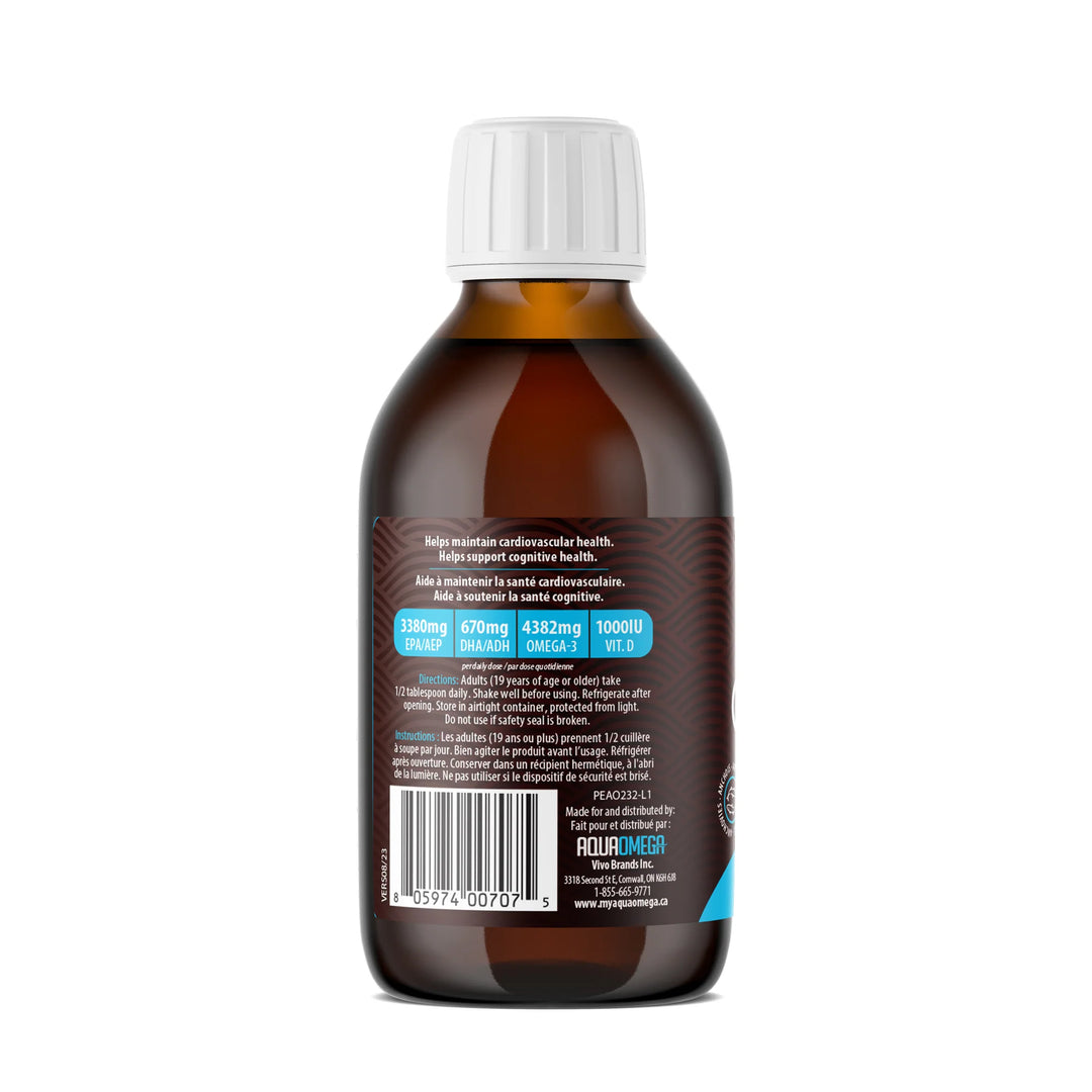AquaOmega 5X Ultimate Strength EPA, Orange Flavour
