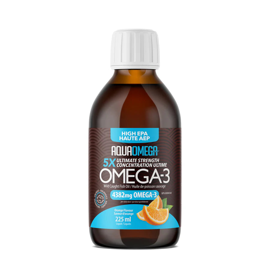 AquaOmega 5X Ultimate Strength EPA, Orange Flavour