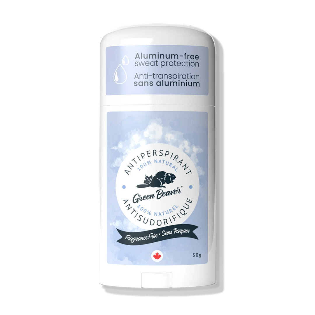 Green Beaver Antiperspirant, Fragrance Free