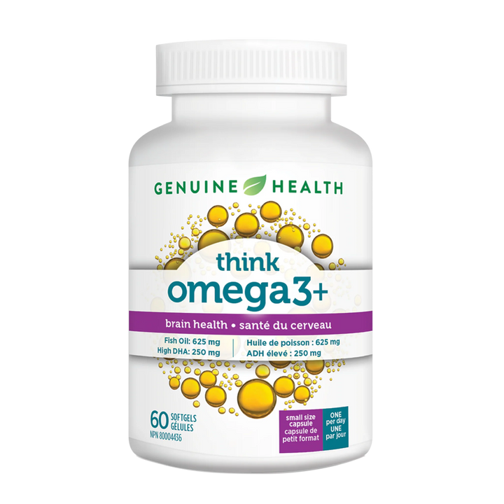 Genuine Health Omega-3 Think | Brain Support 60 Softgels