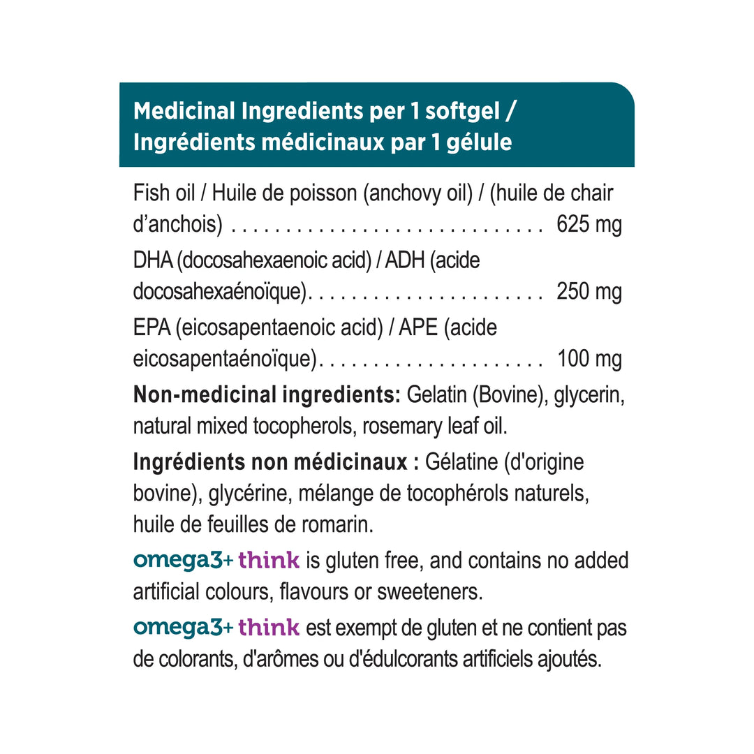 Genuine Health Omega-3 Think | Brain Support 60 Softgels