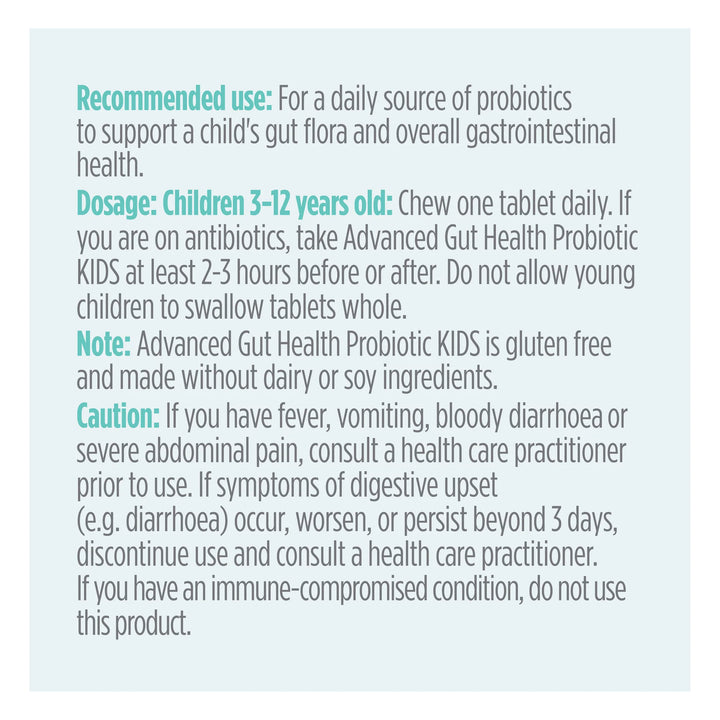 Genuine Health Advanced Gut Health Kids | Probiotic 5 Billion Chewables