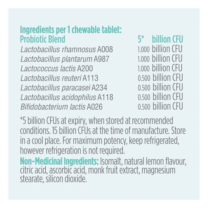 Genuine Health Advanced Gut Health Kids | Probiotic 5 Billion Chewables