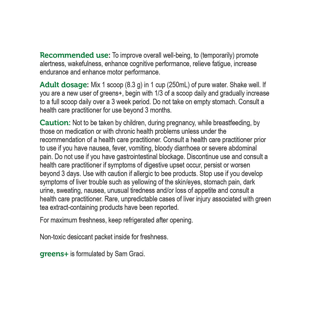 Genuine Health Greens+ | Unflavoured Greens Powder 415g