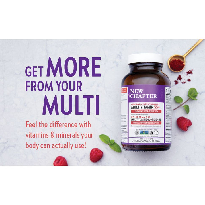 LIQUIDATION - New Chapter®  One Daily Every Woman's Multivitamin 55+  - FINAL SALE/NO RETURNS***