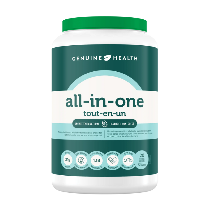 Genuine Health All-in-One | Unflavoured Unsweetened Meal Replacement 643g