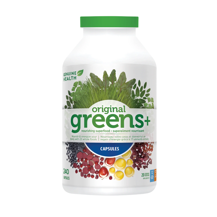 Genuine Health Greens+ | Greens Capsules 240 V-Caps