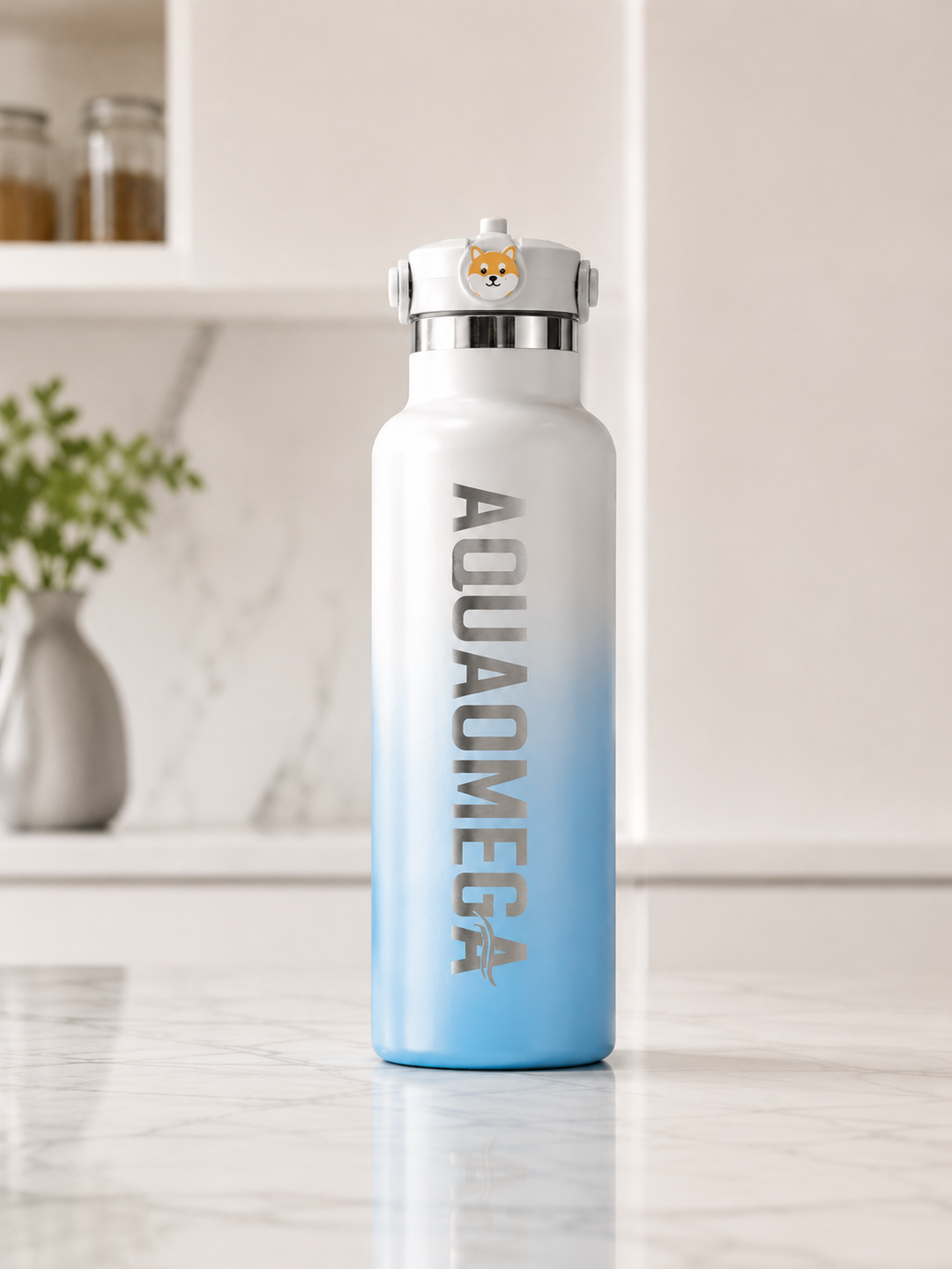 AquaOmega Stainless Steel Water Bottle 600 ml