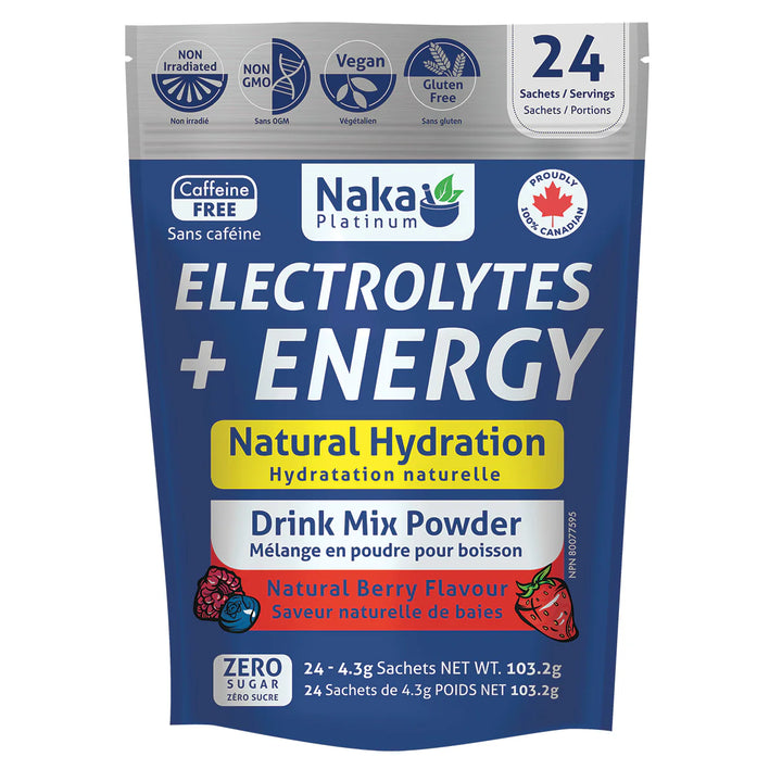 Naka Platinum Platinum Electrolytes + Energy Natural Sport Drink Mix