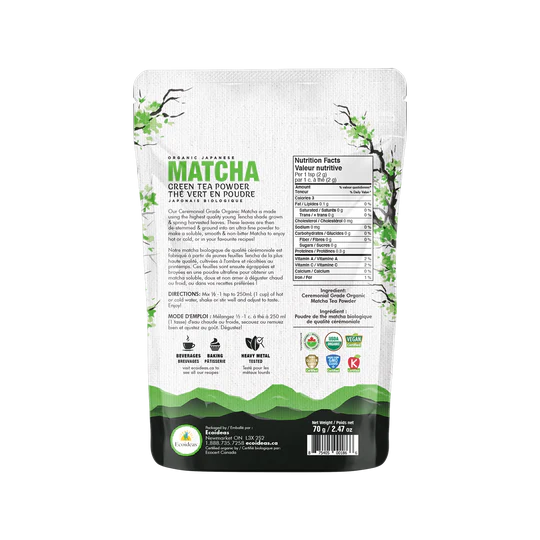 Ecoideas Matcha Green Tea Powder 70g