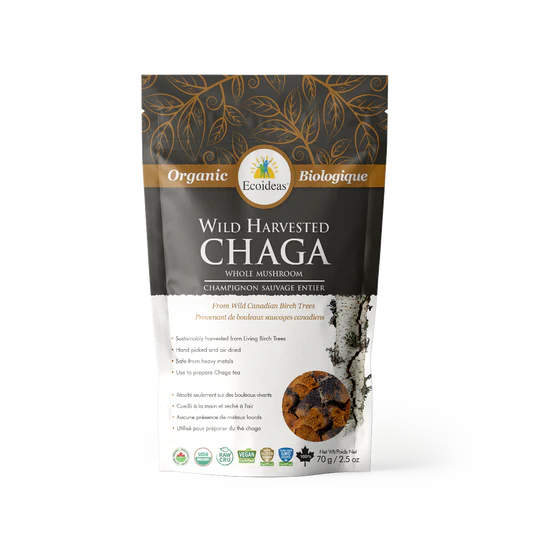 Ecoideas - Chaga Organic Chaga Whole Chunks