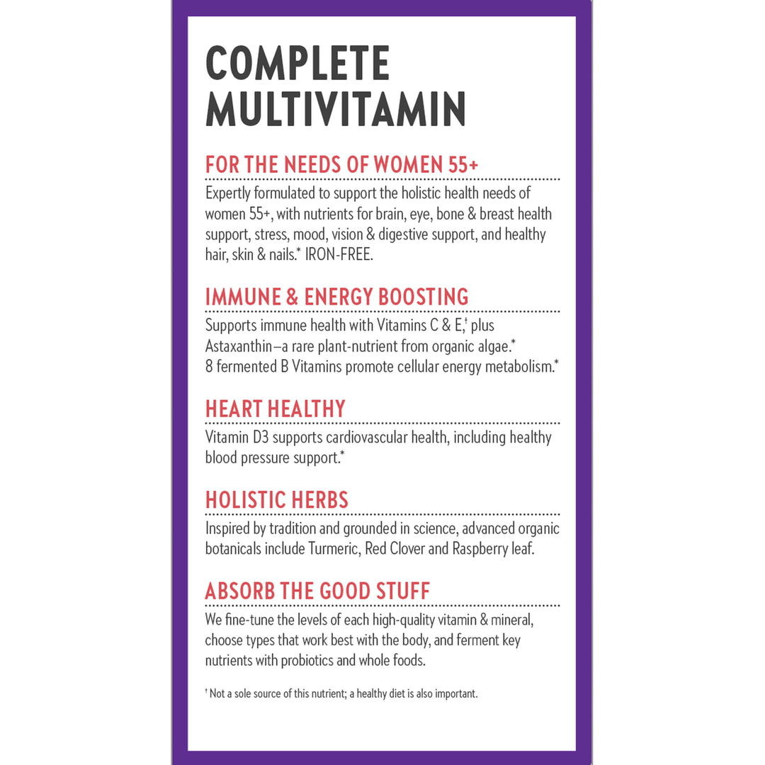 LIQUIDATION - New Chapter®  One Daily Every Woman's Multivitamin 55+  - FINAL SALE/NO RETURNS***