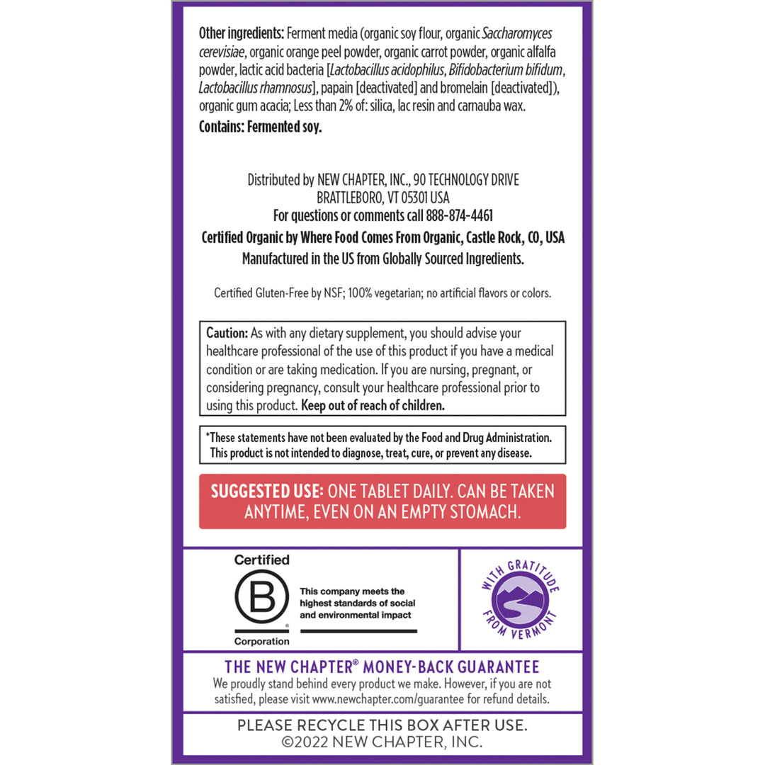 LIQUIDATION - New Chapter®  One Daily Every Woman's Multivitamin 55+  - FINAL SALE/NO RETURNS***