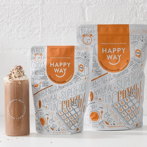 HAPPYWAY -  Whey Protein Powder, Chocolate Flavour